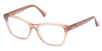 Max Mara Mm5032 045 Occhiali Da Vista Marroni Per Donna (solo Montatura) In Pink