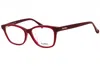 Max Mara Ladies Red Rectangular Eyeglass Frames Mm5032f In Red