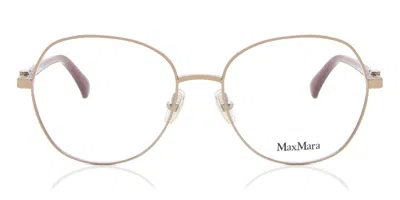 Max Mara Mm5034 034 Occhiali Da Vista Marroni Per Donna (solo Montatura) In Gold