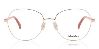 Max Mara Mm5034 028 Occhiali Da Vista Rose-oro Per Donna (solo Montatura) In Pink