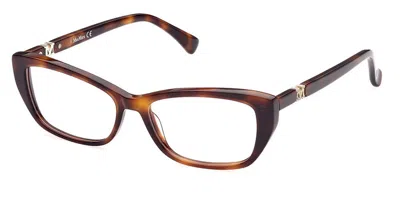 Max Mara Mm5035 052 Occhiali Da Vista Tartarugatishell Per Donna (solo Montatura) In Brown