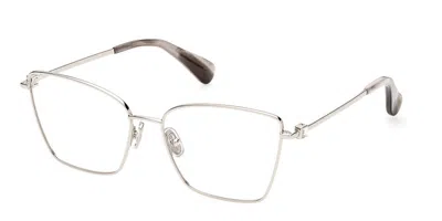 Max Mara Mm5048 Women's Glasses, Silver, Size 55 In Gold