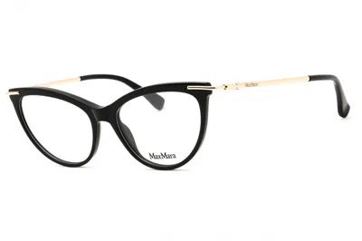 Max Mara Mm5049 Cat-eye Acetate Eyeglasses In Black