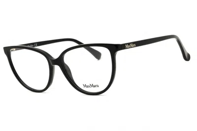 Max Mara Mm5055 Acetate Cat-eye Eyeglasses In Black
