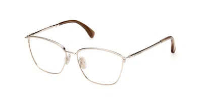 Max Mara Mm5056 032 Women's Glasses Gold Size 54 - Free Lenses - Blue Light Block Available In Pattern
