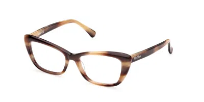 Max Mara Mm5059 Women's Glasses, Tortoiseshell, Size 53 In Brown