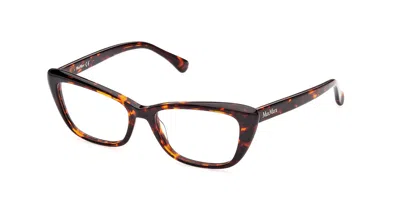 Max Mara Mm5059 Women's Glasses, Tortoiseshell, Size 53 In Black