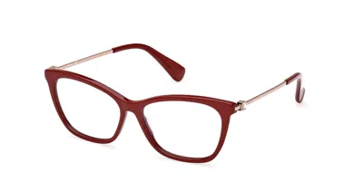 Max Mara Mm5070 Women's Glasses, Red, Size 54 In Multi