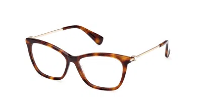 Max Mara Mm5070 Women's Glasses, Tortoiseshell, Size 54 In Brown