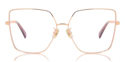 Max Mara Mm5073-h-b 033 Women's Glasses Rose-gold Size 60 - Free Lenses - Blue Light Block Available In Neutral