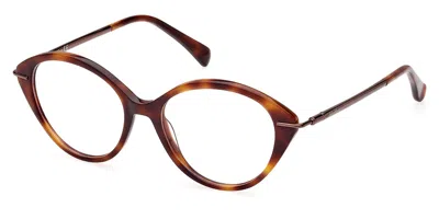 Max Mara Mm5075 Women's Glasses, Tortoiseshell, Size 52 In Burgundy