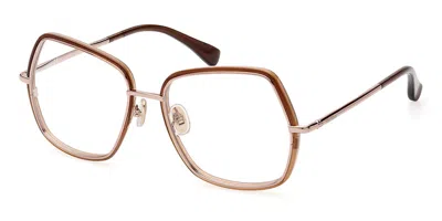 Max Mara Mm5076 Women's Glasses, Brown, Size 55 In Green