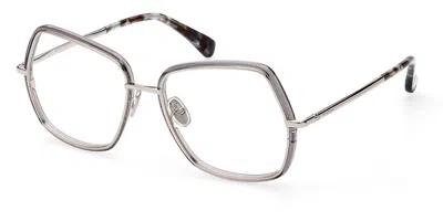 Max Mara Mm5076 Women's Glasses, Silver, Size 55 In Gray