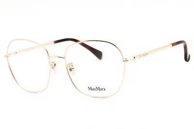 Max Mara Mm5077h Gold Metal Round Eyeglasses