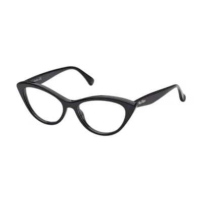 Max Mara Mm5083 Cat-eye Full Rim Eyeglasses In Black