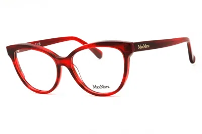 Max Mara Mm5093 Cat Eye Acetate Eyeglasses In Red