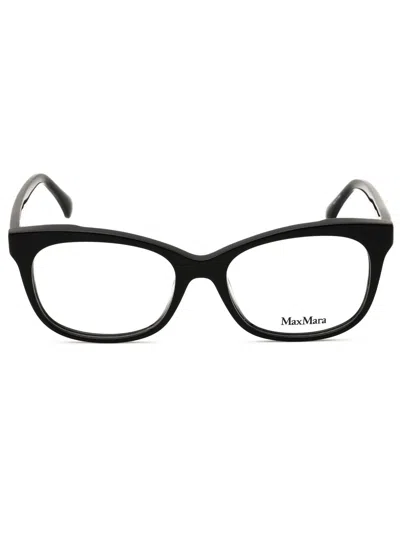Max Mara Mm5094 Eyeglasses In 090 - Shiny Blue/clear Demo Lens