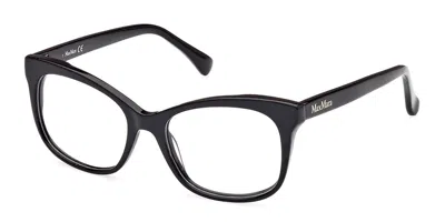 Max Mara Mm5094 Women's Glasses, Black, Size 52 In Neutral