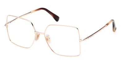 Max Mara Mm5098-h Women's Glasses, Gold, Size 55 In Orange