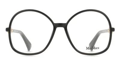 Max Mara Mm5100 001 Women's Glasses Black Size 55 - Free Lenses - Blue Light Block Available In Metallic