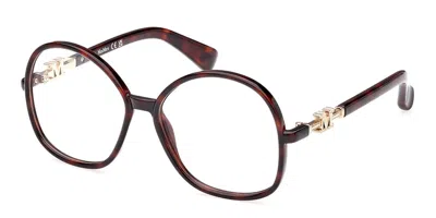 Max Mara Mm5100 Women's Glasses, Tortoiseshell, Size 55 In Brown