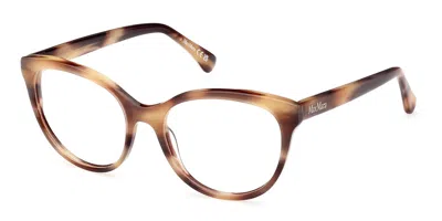 Max Mara Mm5102 Women's Glasses, Tortoiseshell, Size 52 In Brown