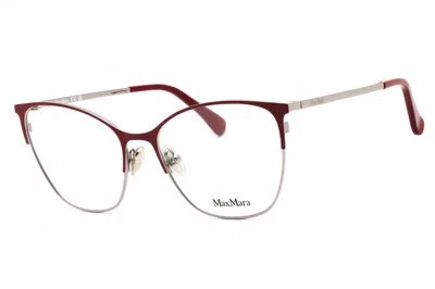 Max Mara Mm5104 016 Shiny Palladium 55mm In Beige