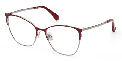 Max Mara Mm5104 Women's Glasses, Burgundy, Size 55 In Red