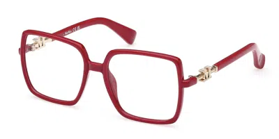 Max Mara Mm5108-h 075 Women's Glasses Pink Size 55 - Free Lenses - Blue Light Block Available In Red