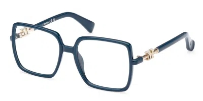 Max Mara Mm5108-h Women's Glasses, Blue, Size 55 In Green
