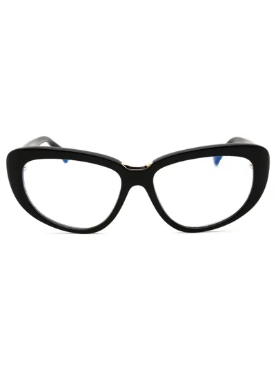 Max Mara Mm5109-b Eyeglasses In 066 - Shiny Red/clear Demo Lens