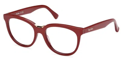 Max Mara Mm5110 Women's Glasses, Red, Size 52 In Burgundy