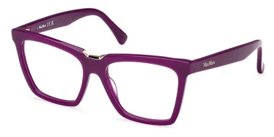 Max Mara Mm5111 081 Women's Glasses Purple Size 54 - Free Lenses - Blue Light Block Available In Brown