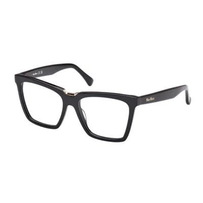 Max Mara Mm5111 Square Full Rim Eyeglasses In Black