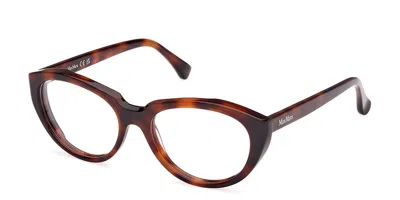 Max Mara Mm5113 Women's Glasses, Tortoiseshell, Size 53 In Brown
