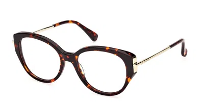 Max Mara Mm5116 Women's Glasses, Tortoiseshell, Size 52 In Brown