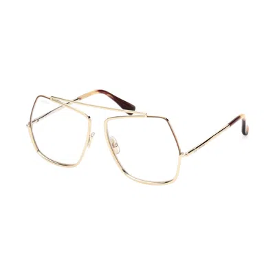 Max Mara Mm5118-b 032 Gold 58mm In Transparent