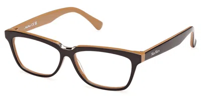 Max Mara Mm5133 50 Women's Glasses Brown Size 54 - Free Lenses - Blue Light Block Available In White