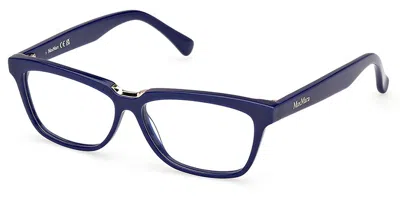 Max Mara Mm5133 90 Women's Glasses Blue Size 54 - Free Lenses - Blue Light Block Available