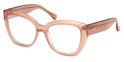 Max Mara Mm5134 45 Women's Glasses Brown Size 54 - Free Lenses - Blue Light Block Available In Orange