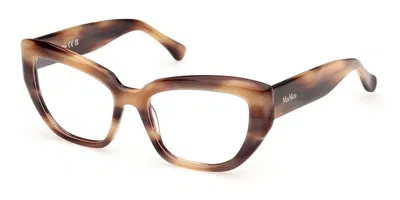 Max Mara Mm5135 47 Women's Glasses Brown Size 53 - Free Lenses - Blue Light Block Available In White