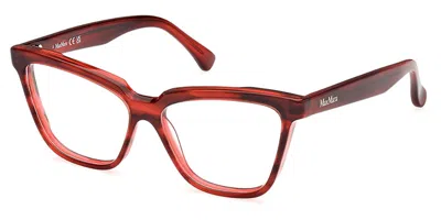 Max Mara Mm5136 68 Women's Glasses Red Size 53 - Free Lenses - Blue Light Block Available In White