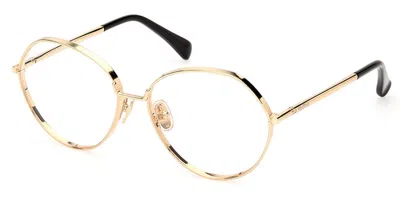 Max Mara Mm5139 30 Women's Glasses Gold Size 56 - Free Lenses - Blue Light Block Available In Orange