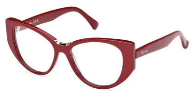 Max Mara Mm5142 Women's Glasses, Red, Size 52 In Brown