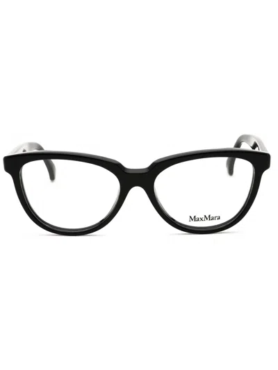 Max Mara Mm5143 Eyeglasses In 066 - Shiny Red/clear Demo Lens