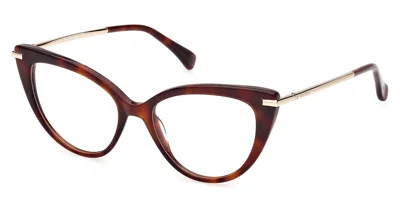 Max Mara Mm5145 Women's Glasses, Tortoiseshell, Size 52 In Brown