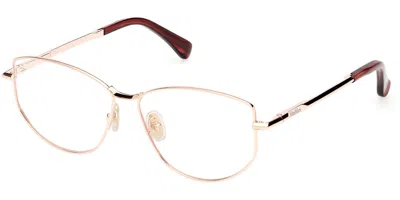 Max Mara Mm5153 Women's Glasses, , Size 55 In Gold