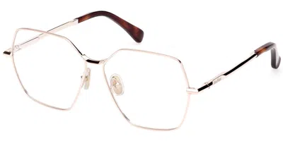 Max Mara Mm5154 Women's Glasses, , Size 56 In Gold