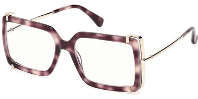 Max Mara Mm5155-b Women's Glasses, , Size 55 In Brown