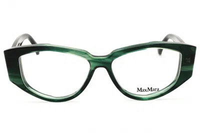 Max Mara Mm5159 Eyeglasses In Dark Green/other / Clear Demo Lens